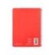 CUADERNO ESPIRAL LIDERPAPEL DIN A5 WITTY TAPA DURA 80H 90GR CUADRO 4MM CON MARGEN COLOR ROJO