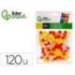 POMPONES DE COLORES LIDERPAPEL 1 CM TONALIDADES CALIDAS BOLSA CON 120 UNIDADES