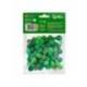 POMPONES DE COLORES LIDERPAPEL 1,5 CM TONALIDADES VERDES BOLSA CON 80 UNIDADES
