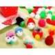 POMPONES DE COLORES LIDERPAPEL 1,5 CM TONALIDADES VERDES BOLSA CON 80 UNIDADES