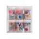 OJO LIDERPAPEL 18 MM BLANCO CON PUPILA DE COLORES SURTIDOS PACK DE 108 UNIDADES