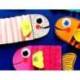 OJO LIDERPAPEL 18 MM BLANCO CON PUPILA DE COLORES SURTIDOS PACK DE 108 UNIDADES
