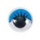 OJO ADHESIVO LIDERPAPEL 10 MM CON PUPILA NEGRA Y PESTAÑA DE COLOR AZUL PACK DE 66 UNIDADES