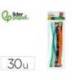 LIMPIAPIPAS DE CHENILLA LIDERPAPEL 30 CM COLORES MATE SURTIDOS BOLSA DE 30 UNIDADES