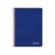 CUADERNO ESPIRAL LIDERPAPEL DIN A4 WITTY TAPA DURA 80H 90GR PAUTA 3,5MM CON MARGEN COLOR AZUL OSCURO