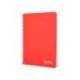CUADERNO ESPIRAL LIDERPAPEL DIN A4 WITTY TAPA DURA 80H 90GR PAUTA 2,5MM CON MARGEN COLOR ROJO