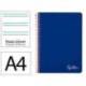CUADERNO ESPIRAL LIDERPAPEL DIN A4 WITTY TAPA DURA 80H 90GR PAUTA 2,5MM CON MARGEN COLOR AZUL OSCURO