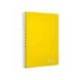 CUADERNO ESPIRAL LIDERPAPEL DIN A4 WITTY TAPA DURA 80H 90GR PAUTA 2,5MM CON MARGEN COLOR AMARILLO