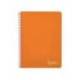 CUADERNO ESPIRAL LIDERPAPEL DIN A4 WITTY TAPA DURA 80H 90GR RAYADO HORIZONTAL CON MARGEN COLOR NARANJA