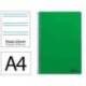 CUADERNO ESPIRAL LIDERPAPEL DIN A4 SMART TAPA BLANDA 80H 75GR PAUTA 3,5MM CON MARGEN COLOR VERDE