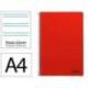 CUADERNO ESPIRAL LIDERPAPEL DIN A4 SMART TAPA BLANDA 80H 75GR PAUTA 3,5MM CON MARGEN COLOR ROJO