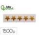 GOMETS LIDERPAPEL AUTOADHESIVO S ESTRELLAS DORADAS 20 MM 1500 UNIDADES EN CAJA DE CARTON