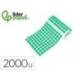 GOMETS LIDERPAPEL AUTOADHESIVO S CIRCULOS 20 MM VERDE ROLLO DE 2000 UNIDADES EN CAJA DE CARTON
