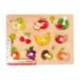 PUZLE INFANTIL IMAGINOVO MADERA FRUTAS +18 MESES 10 PIEZAS 30X22,5X1,5CM