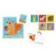PUZLE INFANTIL IMAGINOVO MADERA CUBOS DE ANIMALES +24 MESES 15 PIEZAS INCLUYE 12 PATRONES 22X22X6,4CM