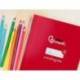 LIBRETA LIDERPAPEL PAUTAGUIA TAPA CARTONCILLO 32H DIN A5+ 75GR CUADRICULADO PAUTADO 4MM CON MARGEN 6 COLORES SURTIDOS