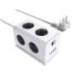 REGLETA Q-CONNECT ENCHUFE MULTIPLE 10 EN 1 CABLE 1,4 MT 6 TOMAS DE CORRIENTE+3 USB+1 USB TIPO C 140X76X87MM