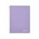 CUADERNO ESPIRAL LIDERPAPEL DIN A4 WITTY TAPA DURA 80H 90GR CUADRO 4MM CON MARGEN COLOR VIOLETA