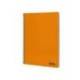 CUADERNO ESPIRAL LIDERPAPEL DIN A4 SMART TAPA BLANDA 80H 75GR CUADRO 4MM CON MARGEN COLOR NARANJA