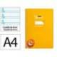 CUADERNO ESPIRAL LIDERPAPEL DI N A4 PAUTAGUIA TAPA BLANDA 80H 75 GR CUADRO PAUTADO 4MM COLOR AMARILLO