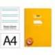 CUADERNO ESPIRAL LIDERPAPEL DI N A4 PAUTAGUIA TAPA BLANDA 80H 75 GR CUADRO PAUTADO 2,5MM COLOR AMARILLO