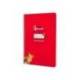 CUADERNO ESPIRAL LIDERPAPEL DI N A5 PAUTAGUIA TAPA DURA 80H 90 GR CUADRO PAUTADO 5MM COLOR ROJO