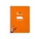 CUADERNO ESPIRAL LIDERPAPEL DI N A5 PAUTAGUIA TAPA DURA 80H 90 GR CUADRO PAUTADO 5MM COLOR NARANJA