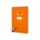 CUADERNO ESPIRAL LIDERPAPEL DI N A5 PAUTAGUIA TAPA DURA 80H 90 GR CUADRO PAUTADO 5MM COLOR NARANJA