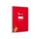 CUADERNO ESPIRAL LIDERPAPEL DI N A5 PAUTAGUIA TAPA DURA 80H 90 GR CUADRO PAUTADO 4MM COLOR ROJO