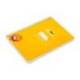 CUADERNO ESPIRAL LIDERPAPEL DI N A5 PAUTAGUIA TAPA DURA 80H 90 GR CUADRO PAUTADO 4MM COLOR AMARILLO