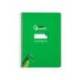 CUADERNO ESPIRAL LIDERPAPEL DI N A5 PAUTAGUIA TAPA DURA 80H 90 GR CUADRO PAUTADO 3MM COLOR VERDE