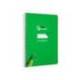 CUADERNO ESPIRAL LIDERPAPEL DI N A5 PAUTAGUIA TAPA DURA 80H 90 GR CUADRO PAUTADO 3MM COLOR VERDE