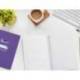 CUADERNO ESPIRAL LIDERPAPEL DI N A5 PAUTAGUIA TAPA DURA 80H 90 GR CUADRO PAUTADO 3MM COLOR LILA