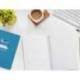 CUADERNO ESPIRAL LIDERPAPEL DI N A5 PAUTAGUIA TAPA DURA 80H 90 GR CUADRO PAUTADO 3MM COLOR AZUL
