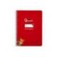 CUADERNO ESPIRAL LIDERPAPEL DI N A5 PAUTAGUIA TAPA BLANDA 40H 75 GR CUADRO PAUTADO 4MM COLOR ROJO