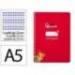 CUADERNO ESPIRAL LIDERPAPEL DI N A5 PAUTAGUIA TAPA BLANDA 40H 75 GR CUADRO PAUTADO 2,5MM COLOR ROJO