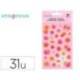 PEGATINAS IMAGINOVO FLORES ROSAS DE PAPEL 190X104 MM EN BLISTER