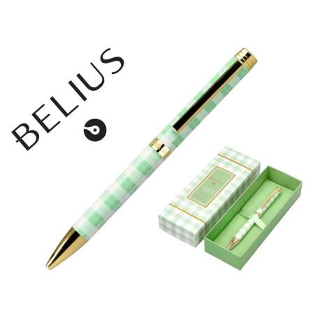ROLLER BELIUS PICNIC ALUMINIO COLOR VERDE DORADO TINTA COLOR NEGRO CAJA DE DISEÑO