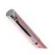 PLUMA BELIUS BELLA ALUMINIO COLOR ROSA DISEÑO PLATEADO RELIEVE TINTA AZUL CAJA DE DISEÑO