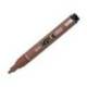 ROTULADOR LIDERPAPEL ACRYLIC BASE AGUA TODO TIPO DE SUPERFICIE PUNTA REDONDA 3 MM MARRON