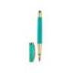 PLUMA Y ESTUCHE BELIUS SOIREE COLOR ART DECO TURQUESA DORADO TINTA AZUL CAJA DE DISEÑO