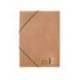 CARPETA LIDERPAPEL GOMAS DIN A4+ COLOR KRAFT MARRON CARTULINA