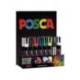 ROTULADOR UNI-BALL POSCA PC5M PINTURA BASE AL AGUA 1,8-2,5 MM EXPOSITOR 36 UNIDADES COLORES SURTIDOS