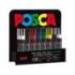 ROTULADOR UNI-BALL POSCA PC3M PINTURA BASE AL AGUA 0,9-1,3 MM EXPOSITOR 36 UNIDADES COLORES SURTIDOS