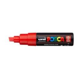 ROTULADOR UNI POSCA PC-8K MARCADOR DE PINTURA PUNTA BISELADA 8 MM ROJO