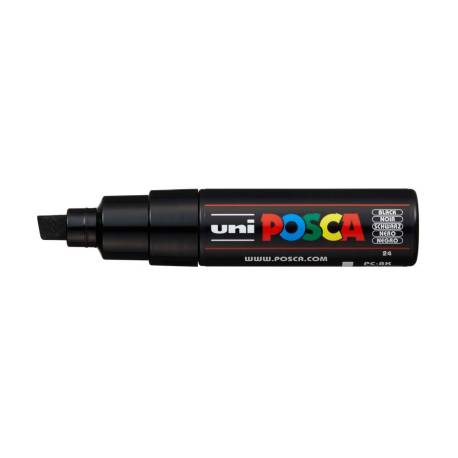 ROTULADOR UNI POSCA PC-8K MARCADOR DE PINTURA PUNTA BISELADA 8 MM NEGRO
