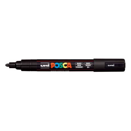 ROTULADOR UNI POSCA PC-5M MARCADOR DE PINTURA PUNTA CONICA 1,8-2,5 MM NEGRO