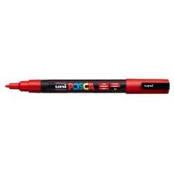 ROTULADOR UNI POSCA PC-3M MARCADOR DE PINTURA PUNTA CONICA 0,9-1,3 MM ROJO