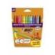 ROTULADOR BIC KIDS COULEUR ESTUCHE DE 12 FORMATO ESPECIALCOLORES SURTIDOS TINTA BASE DE AGUA LAVABLE