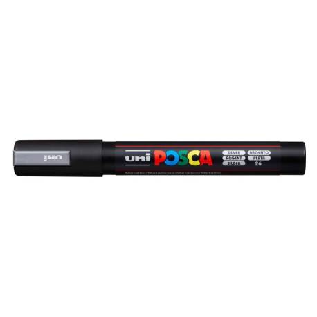 ROTULADOR UNI POSCA 1,8 - 2,5 MM PC-5M PLATA